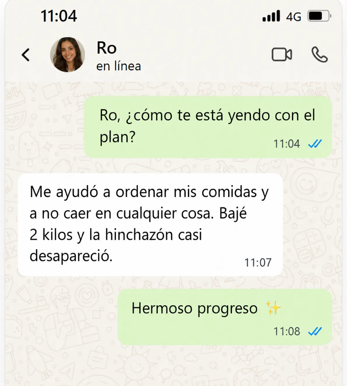 Comentario real de clienta 3